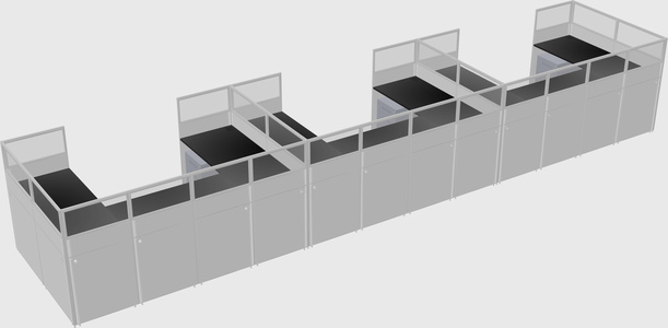 Cabine en u
