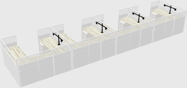 Cabine en u