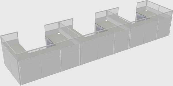Cabine en u