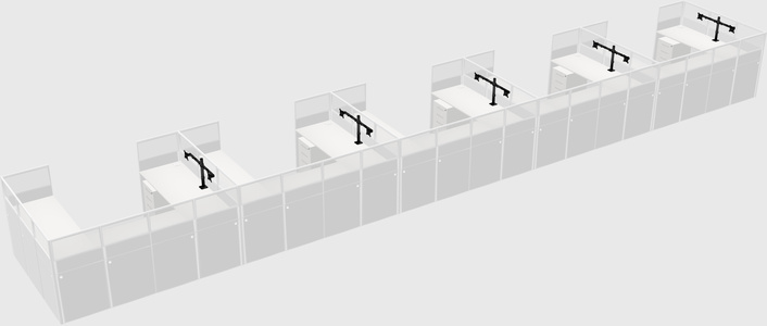 Cabine en u