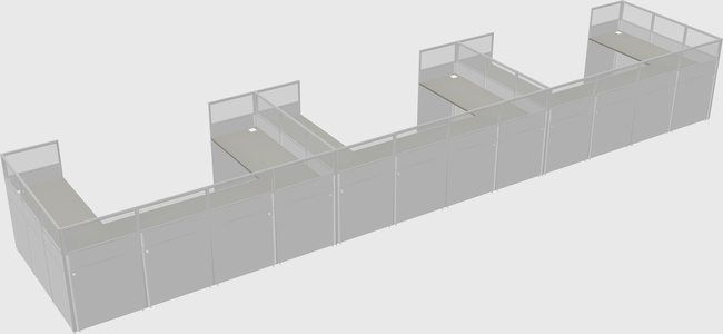 Cabine en u
