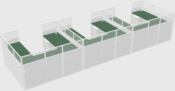 Cabine en u