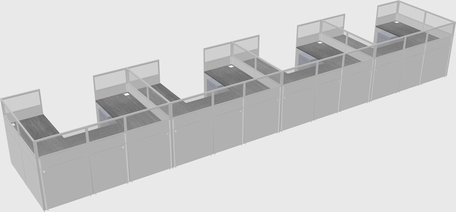 Cabine en u