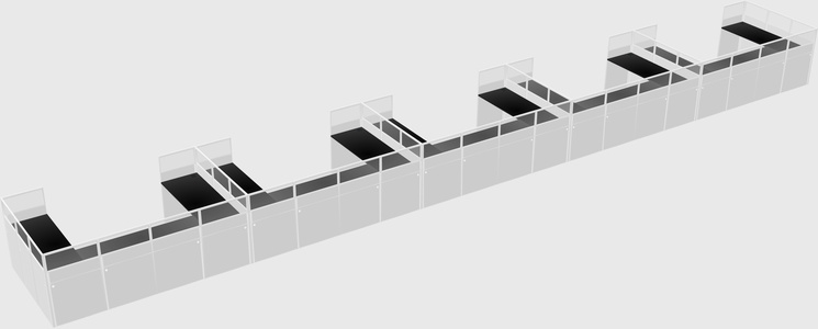 Cabine en u
