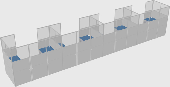 Cabine en u