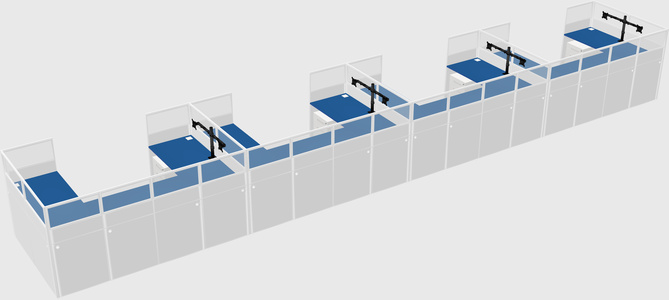 Cabine en u
