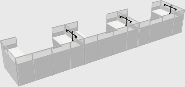 Cabine en u