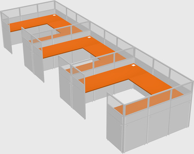 Cabine en u