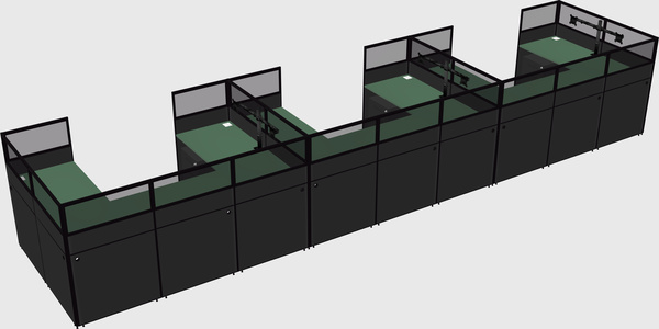 Cabine en u
