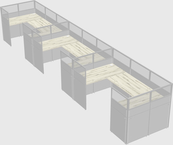 Cabine en u