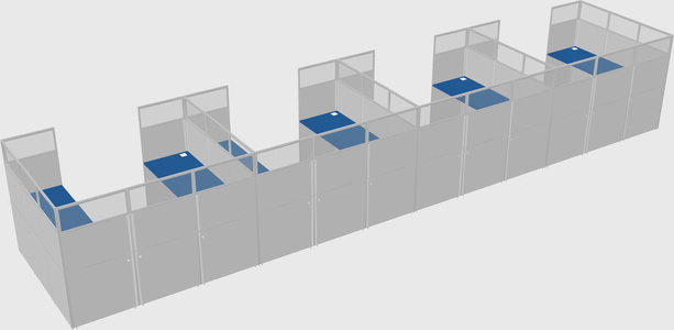 Cabine en u