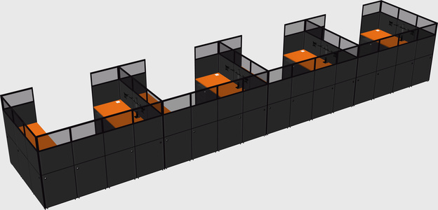 Cabine en u