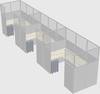 Cabine en u