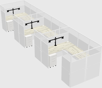 Cabine en u