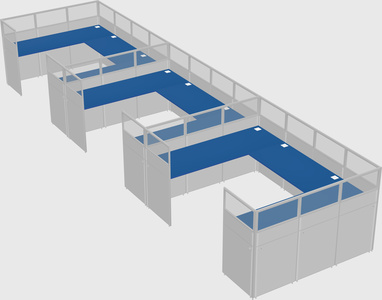 Cabine en u
