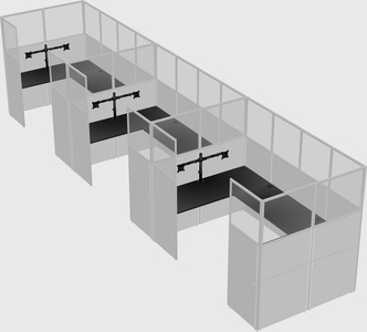 Cabine en u