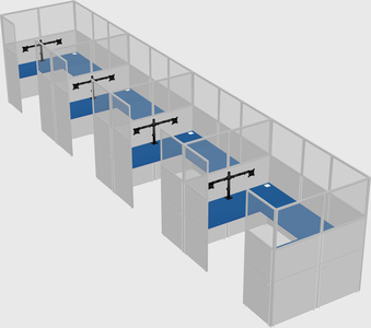 Cabine en u