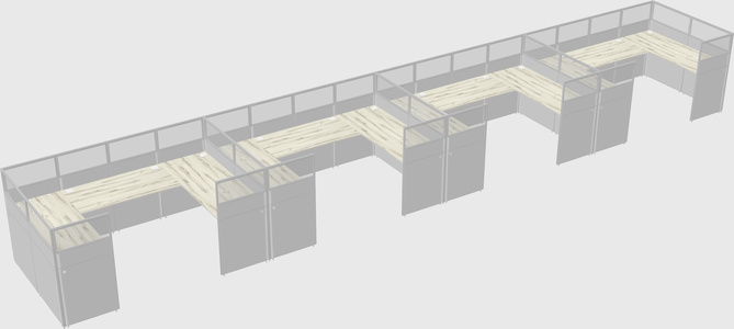 Cabine en u