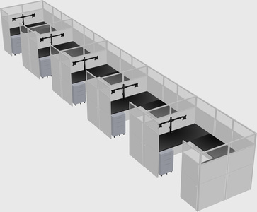 Cabine en u