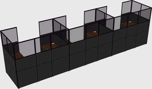 Cabine en u