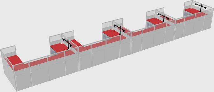 Cabine en u