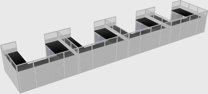Cabine en u