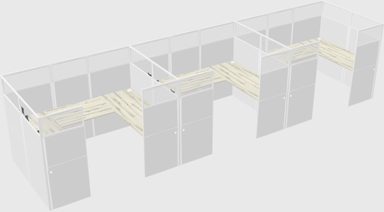 Cabine en u