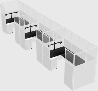 Cabine en u