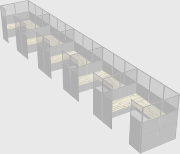 Cabine en u