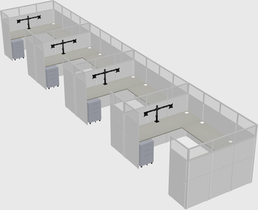 Cabine en u