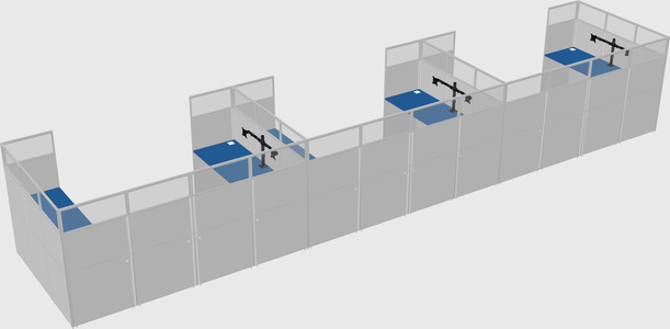 Cabine en u