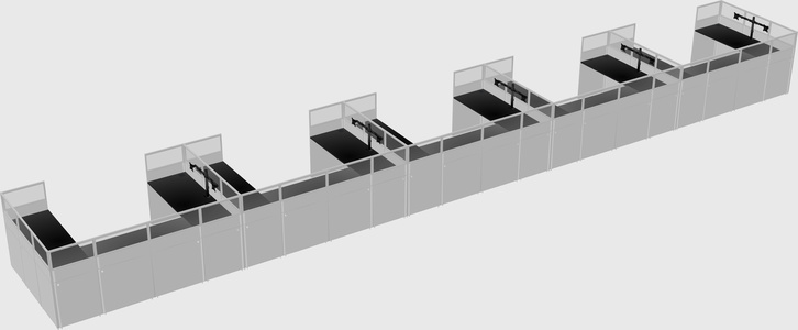 Cabine en u