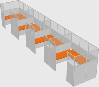 Cabine en u