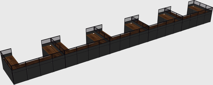Cabine en u