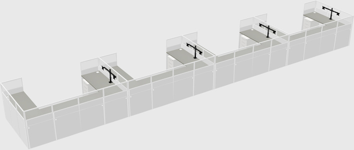 Cabine en u