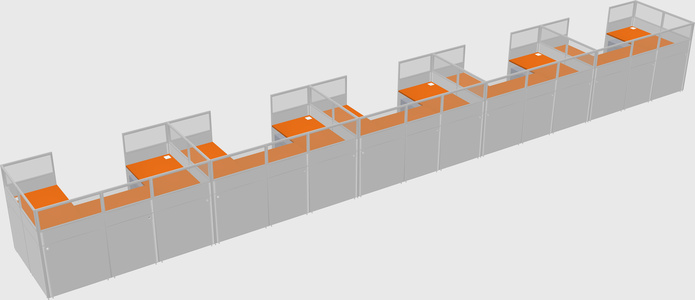 Cabine en u