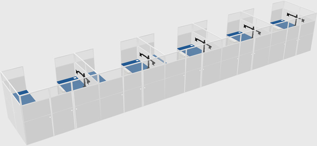 Cabine en u