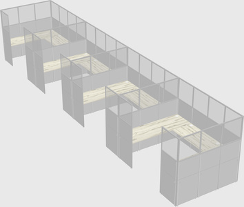 Cabine en u