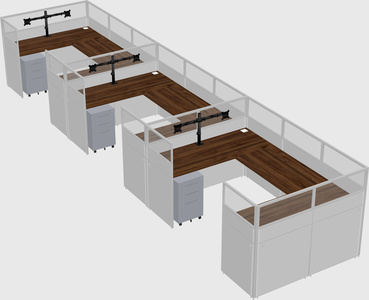 Cabine en u