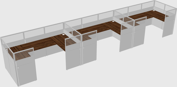 Cabine en u