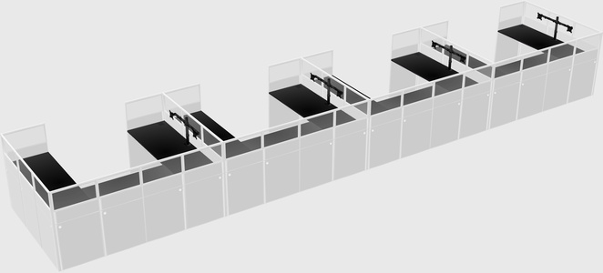Cabine en u