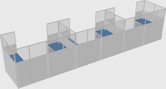 Cabine en u