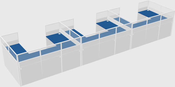 Cabine en u