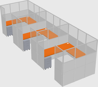 Cabine en u