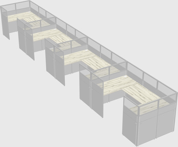 Cabine en u