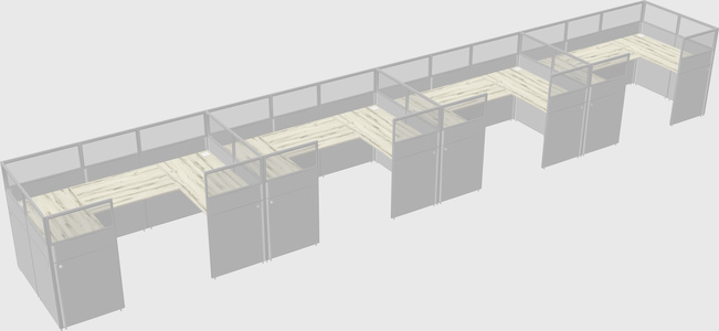 Cabine en u