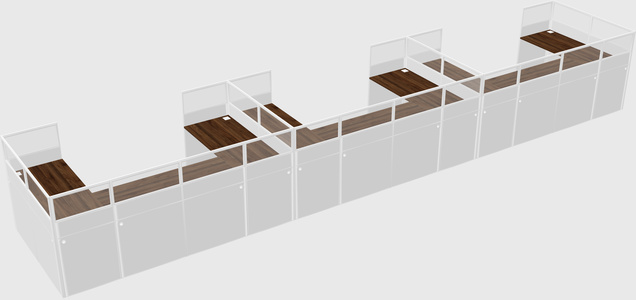 Cabine en u