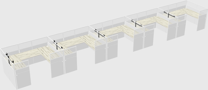 Cabine en u