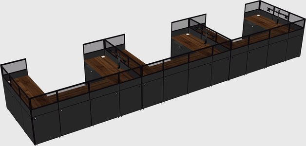 Cabine en u