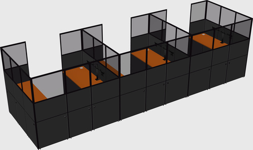 Cabine en u